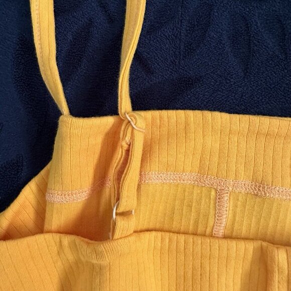 Free People Small Marissa Orange Tangerine Square Neck Thong Bodysuit Straps NWT - Picture 5 of 11